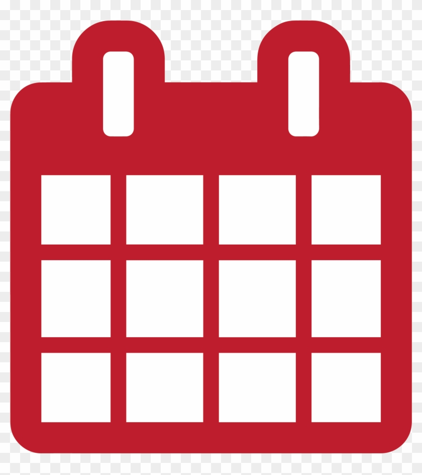 Calendar - Calendar Icon Vector Red Clipart #696927