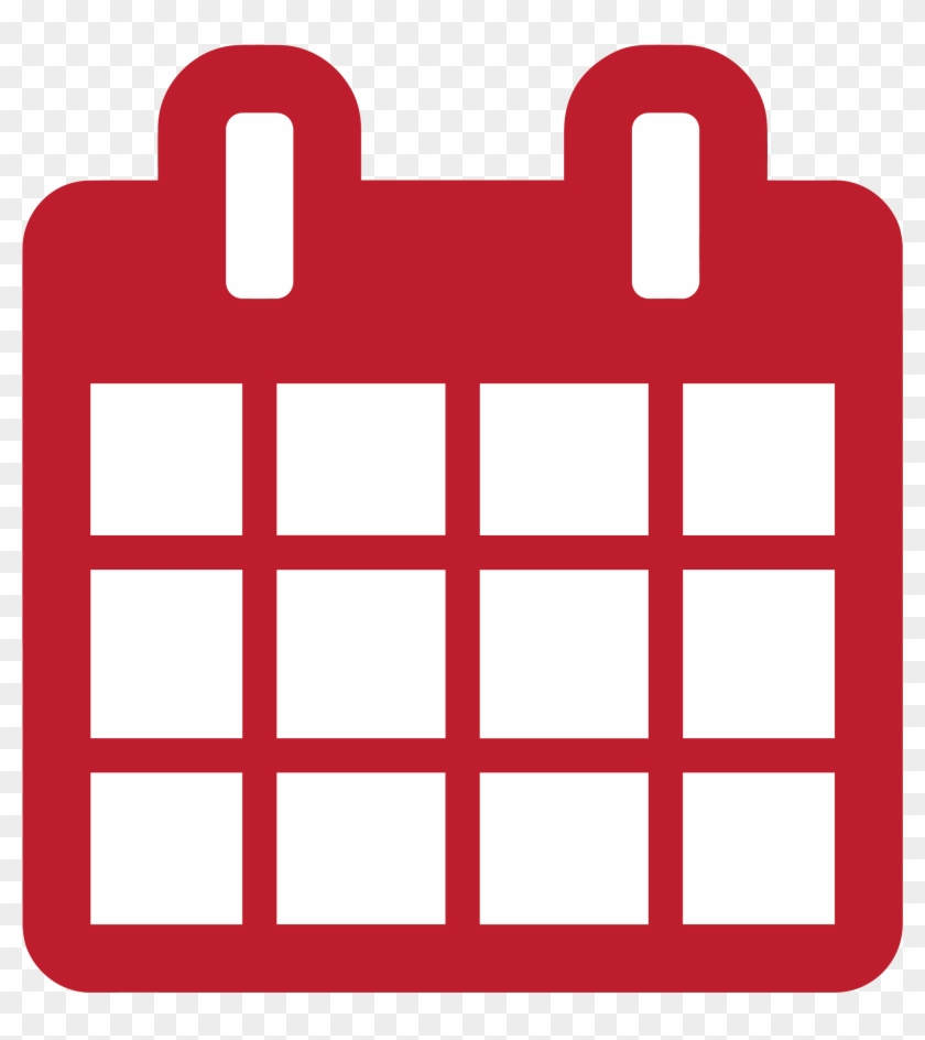Calendar - Calendar Icon Vector Red Clipart (#696927) - PikPng