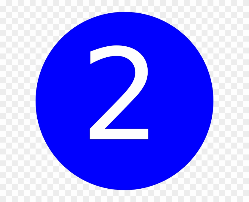 Number 2 Blue Background Svg Clip Arts 600 X 600 Px - Png Download