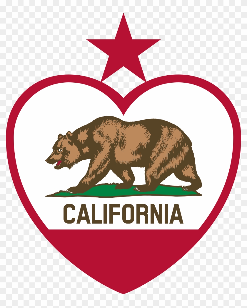 This Free Icons Png Design Of California Flag Heart Clipart