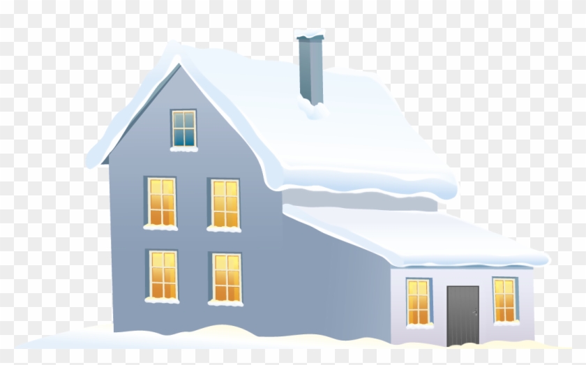 Winter House Clipart - Winter House Picture Png Transparent Png #697436