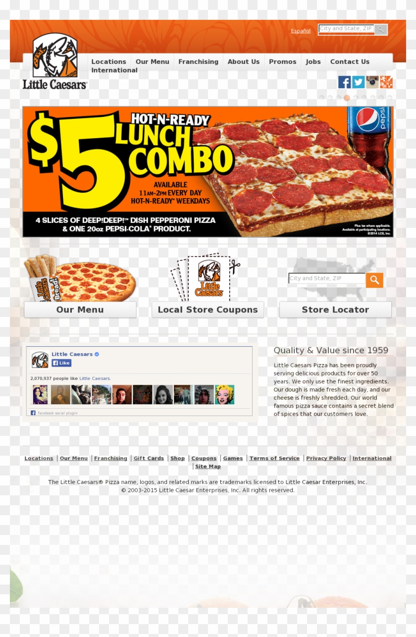 Little Caesars Competitors, Revenue And Employees - Little Caesars Pizza Clipart