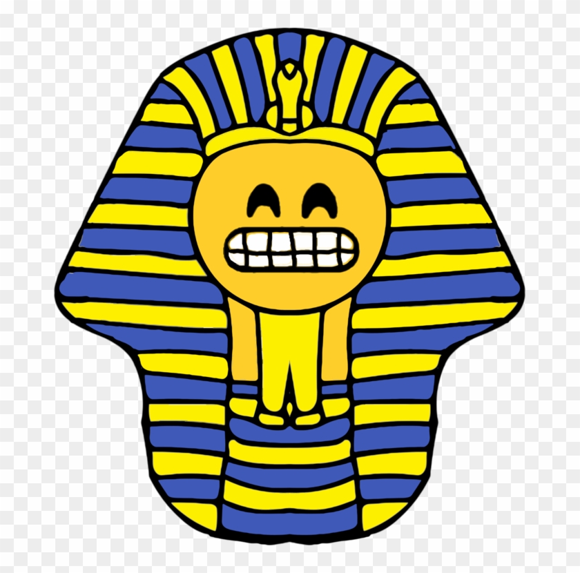 Ancient Egypt T-shirt Pharaoh Emoji Smiley - Pharaoh Clipart - Png Download