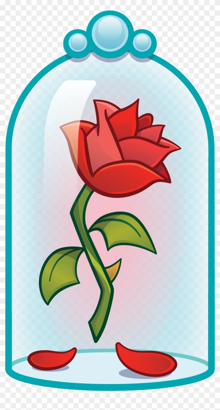 Disney's Emoji - Cartoon Beauty And The Beast Flower Clipart #697746