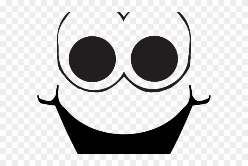 Graphic Transparent Open Mouth Clipart Black And White - Cartoon Eyes And Mouth - Png Download