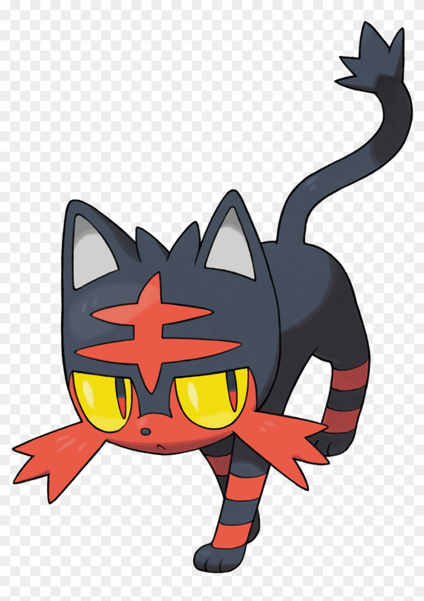 Pokemon Moon Starters Litten Clipart #698172