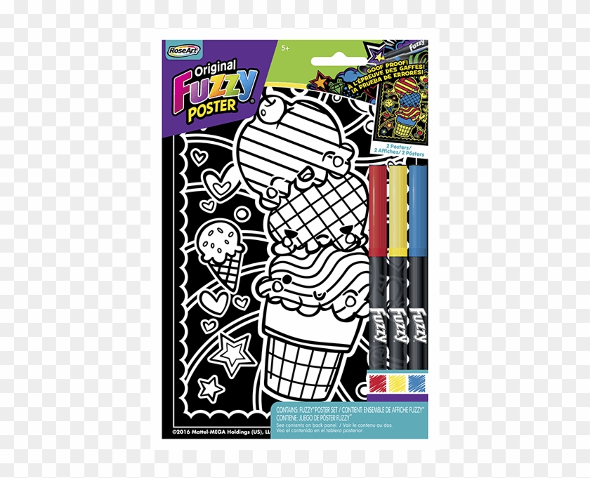 6″x 9″ Fuzzy Posters Emoji & Cute Food - Poster Clipart