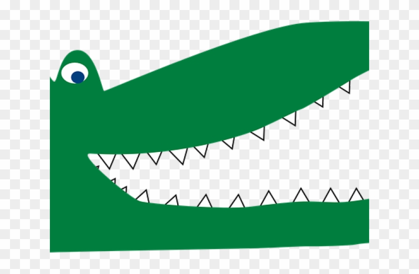 Cartoon Crocodile Mouth Open Clipart