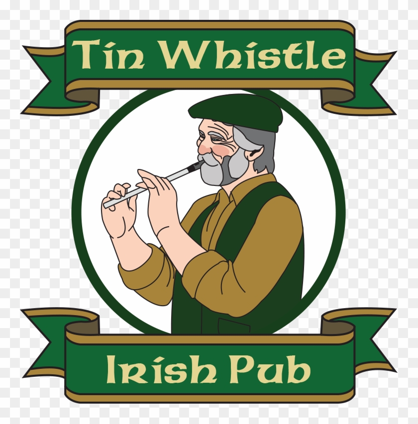 Final Logo Tin Whistle - Irish Tin Whistle Clipart