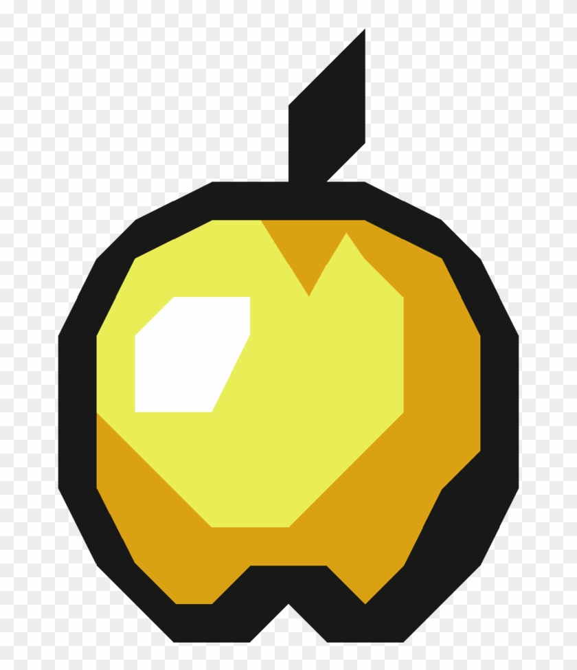 Minecraft Heart Clipart - Minecraft Golden Apple Cartoon - Png Download