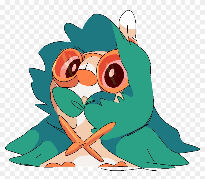 Rowlet, Dress Up Like Your Dad - Rowlet Dressed As Decidueye Clipart