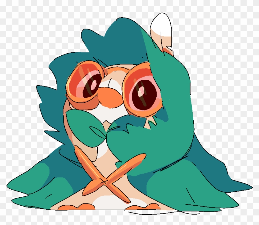 Rowlet, Dress Up Like Your Dad - Rowlet Dressed As Decidueye Clipart #698572