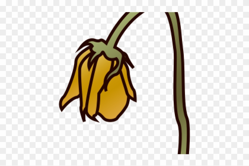 Withered Rose Emoji Clipart