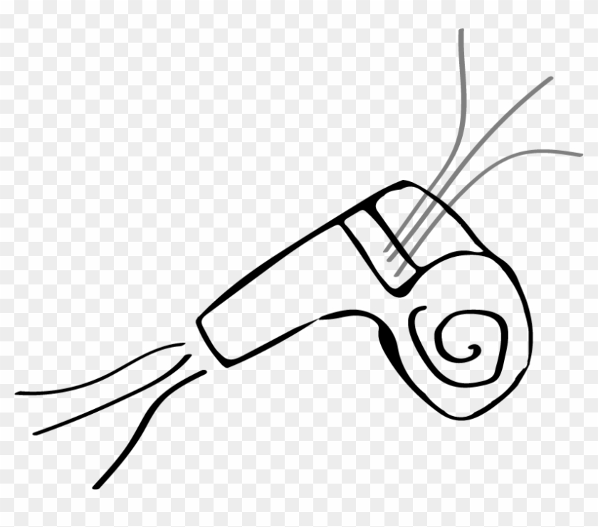 Whistle - Line Art Clipart