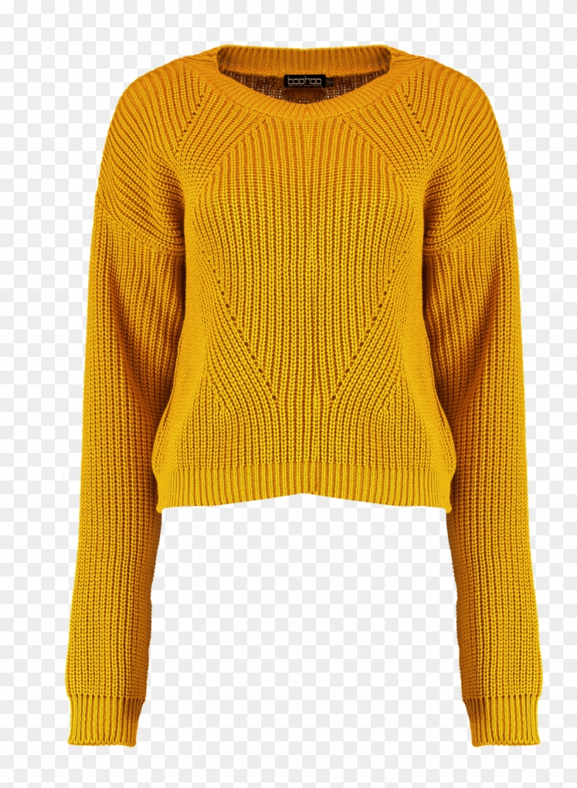 Work Your Go-to Leather Trousers With A Hot Mustard - Cardigan Clipart