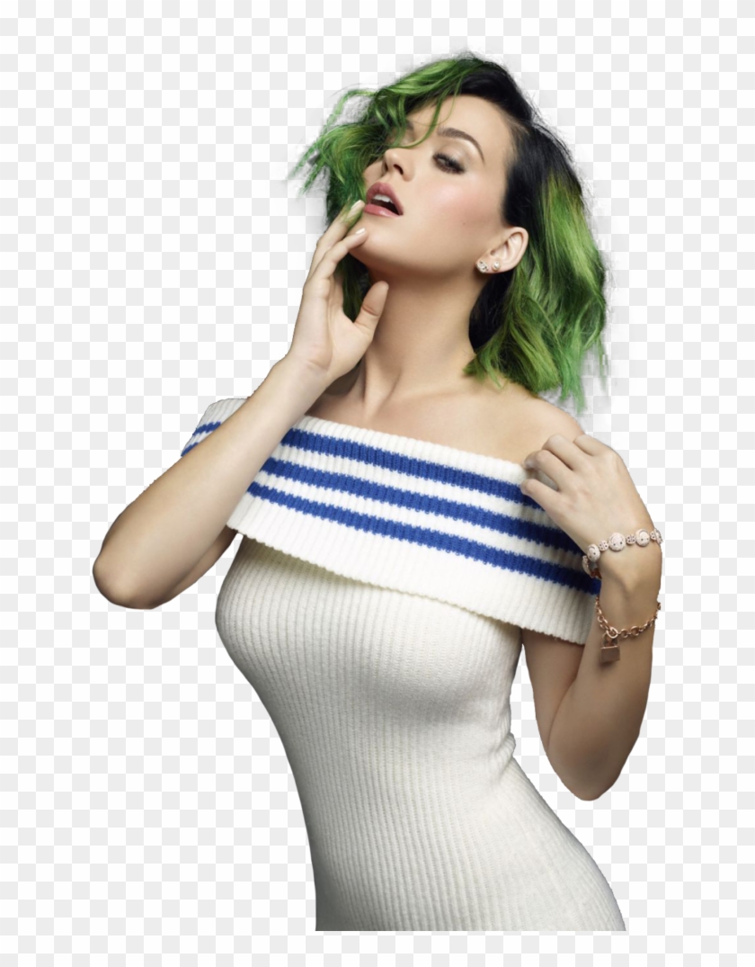 Katy Perry Png Photo - Katy Perry Sexy Green Hair Clipart #699467