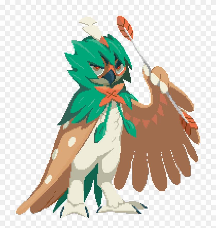 “ Decidueye Pixel Art I Did Today I'm Not That Good - Decidueye Pixel Art Clipart