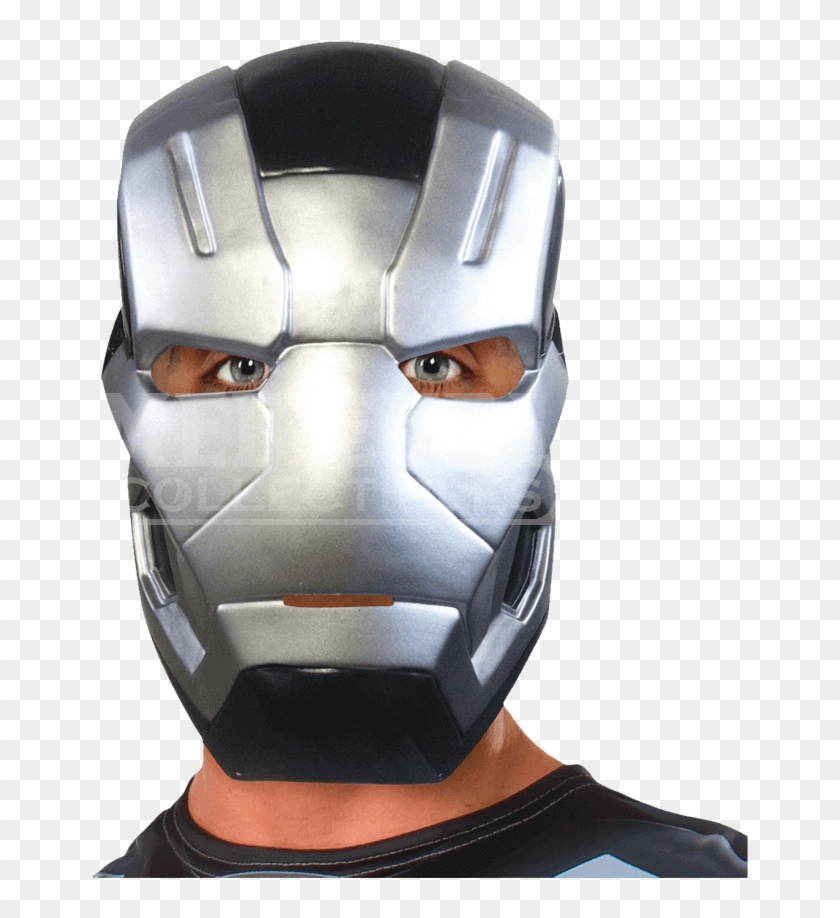 Adult Civil War War Machine Half Mask - War Machine Mask Clipart