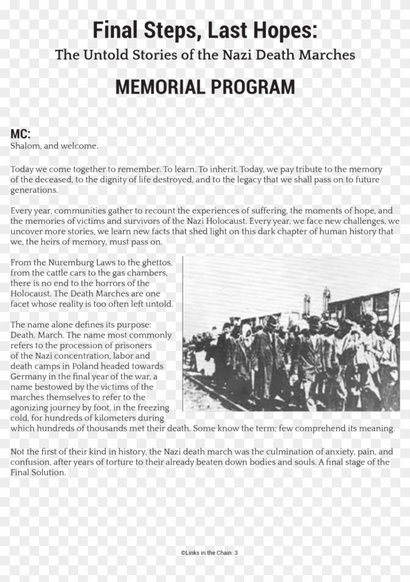 Final Steps, Last Hopes The Untold Stories Of The Nazi - Genocide Clipart #699943