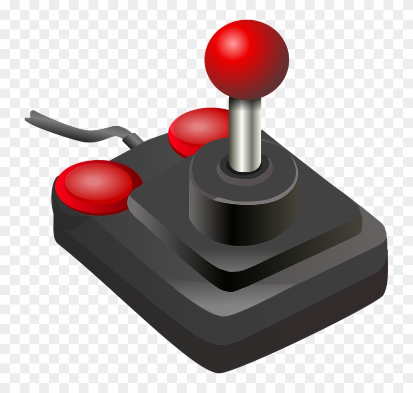 Joystick, Game Controller, Buttons, Video Game, Playing - Joystick Video Game Controller Clipart #70174