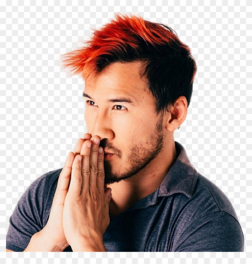 Markiplier Marimoo Mark Redhair Youtuber Freetoedit - Markiplier Red Hair Clipart #70238