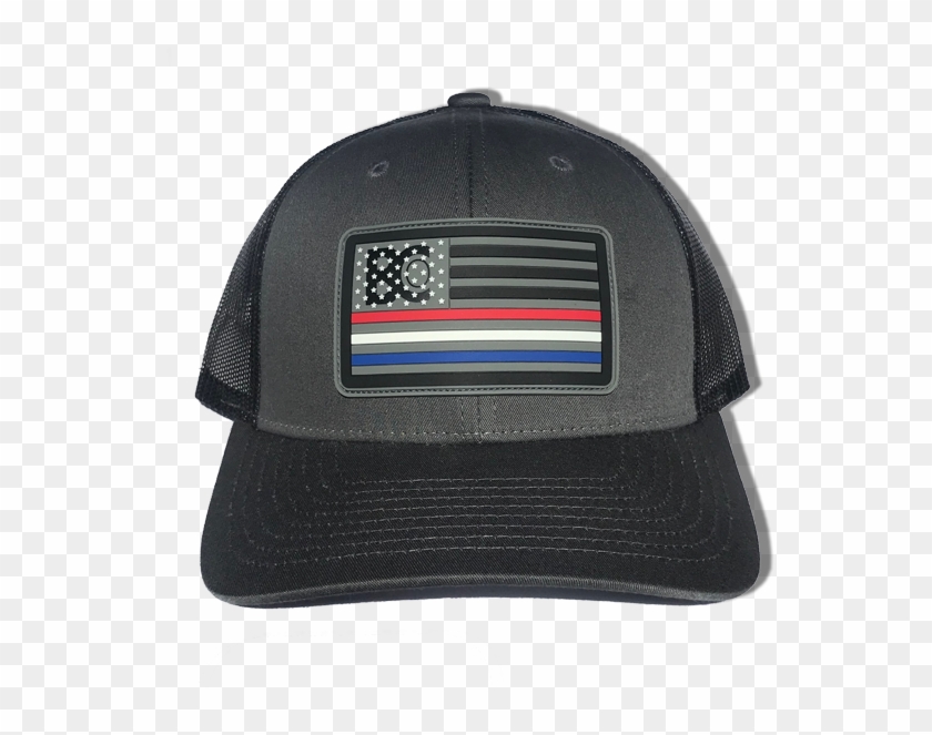 Police, Fire & Emt Tribute Flag Low Pro Snap Back Trucker - Baseball Cap Clipart #70296