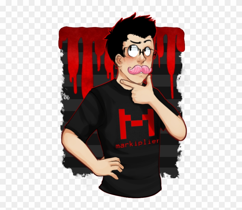 Markiplier Speedpaint By Dementing-d - Markiplier Youtubers Drawing Clipart #70310