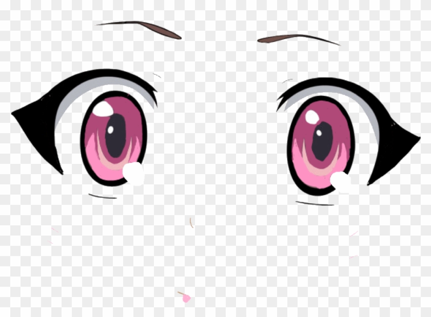 Anime Eyes Animeeyes Pinkeyes Cutesticker Sticker Anime - Illustration Clipart