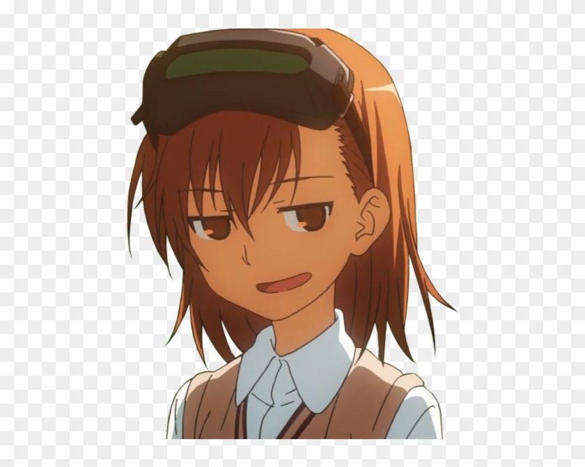 Mikoto Misaka Face Facial Expression Human Hair Color - Anime Girl Face Png Clipart