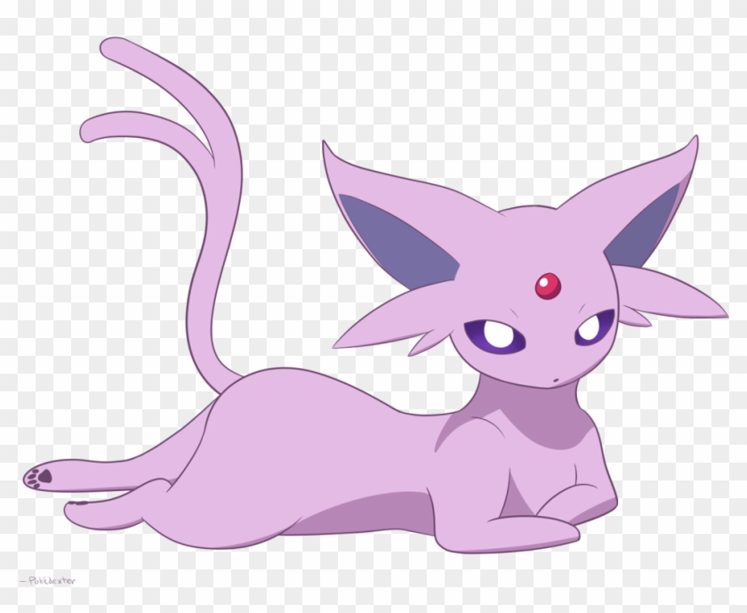 Lounging Espeon - Pokemon Conquest Espeon Clipart #70489