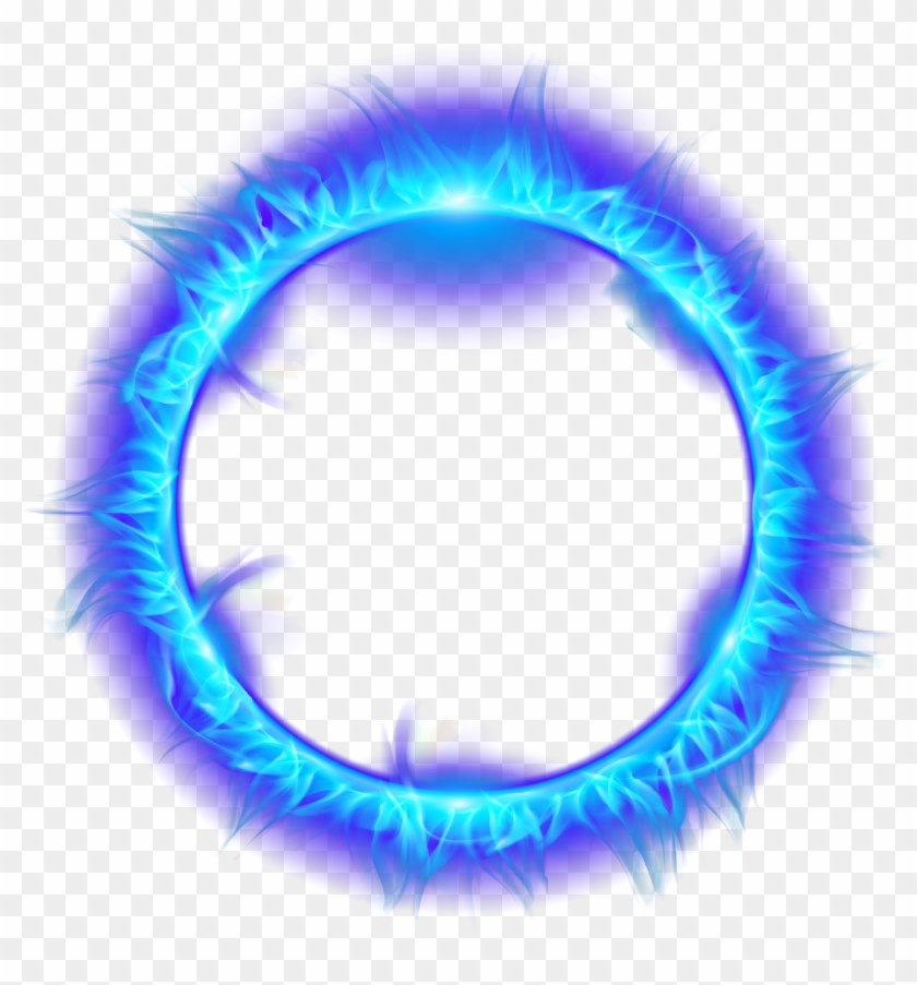 Blue Burning Fire Light Flame Of Ring Clipart - Зеленое Пламя Png Transparent Png