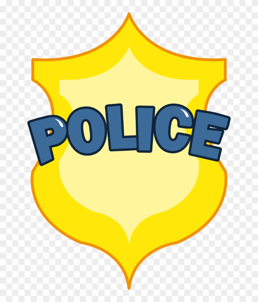 Cartoon Police Badges - Police Clip Art - Png Download