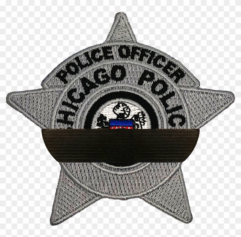 Chicago Police Mourning Band Pin - Chicago Pd Police Patch Clipart