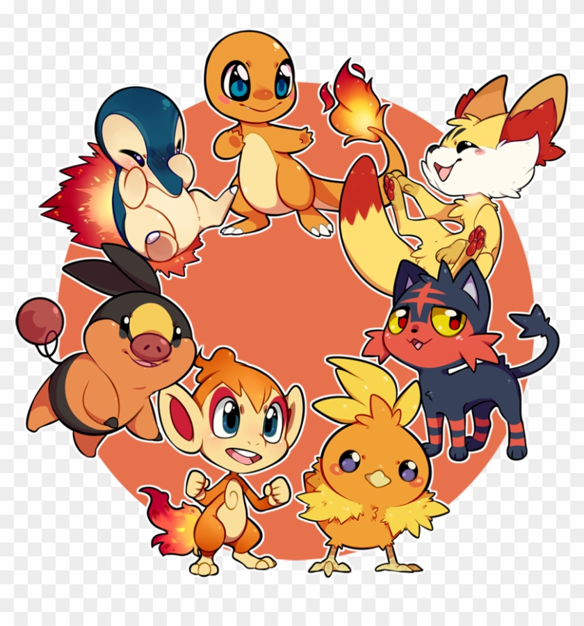 829 X 820 2 - Charmander Cyndaquil Torchic Chimchar Tepig Fennekin Clipart #70942