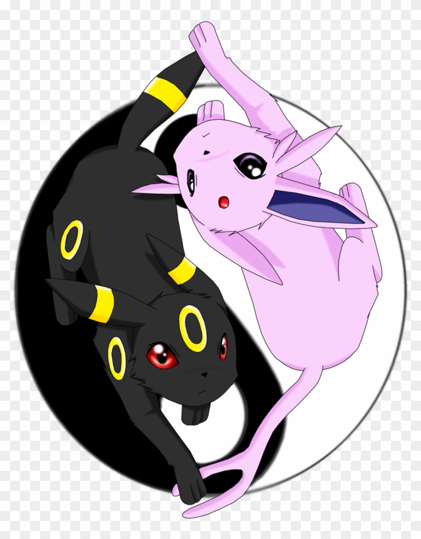Umbreon And Espeon Love Clipart