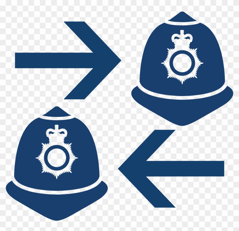 Police Officer Transfers - Uk Policeman Hat Clipart - Png Download #71194