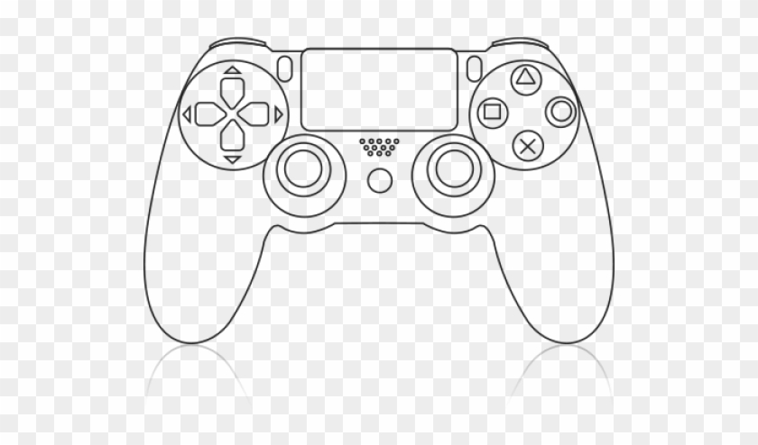 Ps4 Controller Drawing Easy Clipart Pikpng