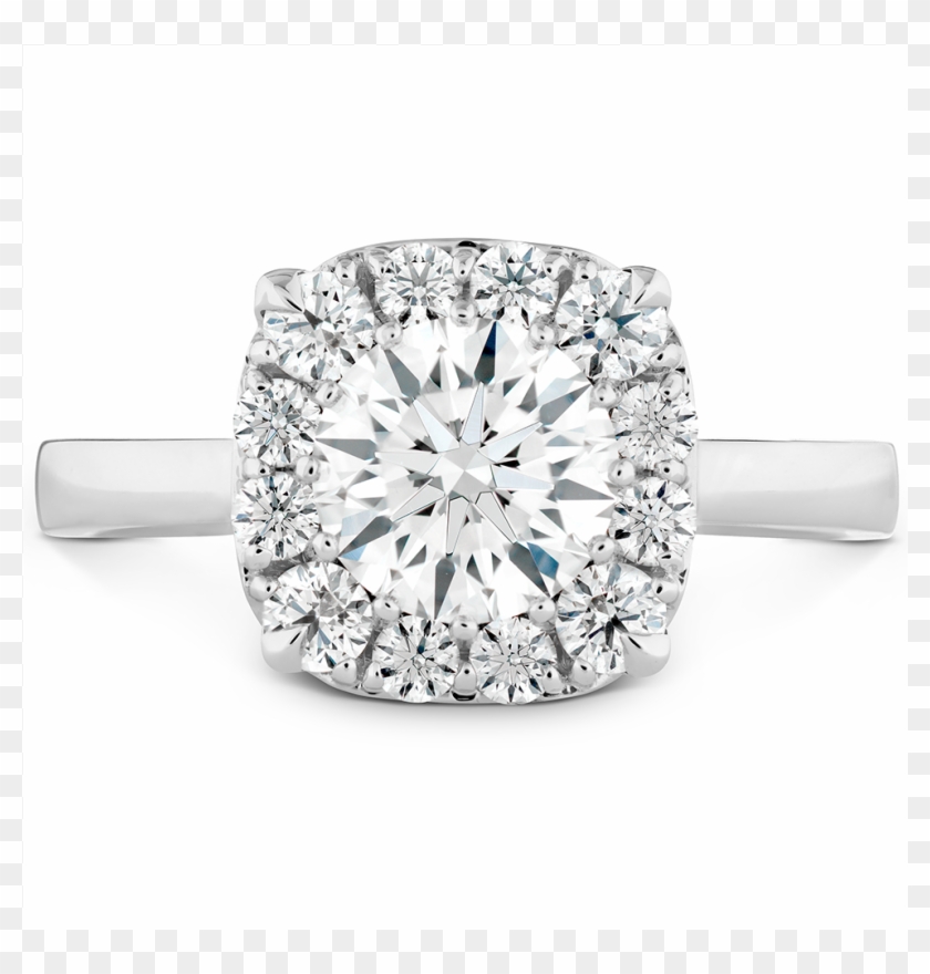 Round Diamond Engagement Ring Illusion Clipart #71822