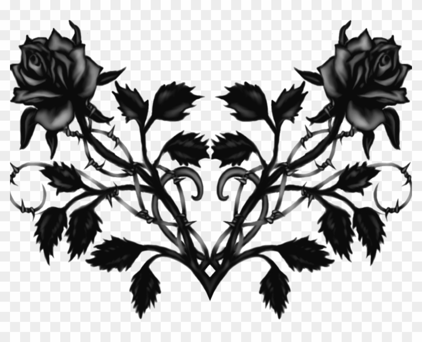 Black Roses - Black Rose Thorns Clipart #71870