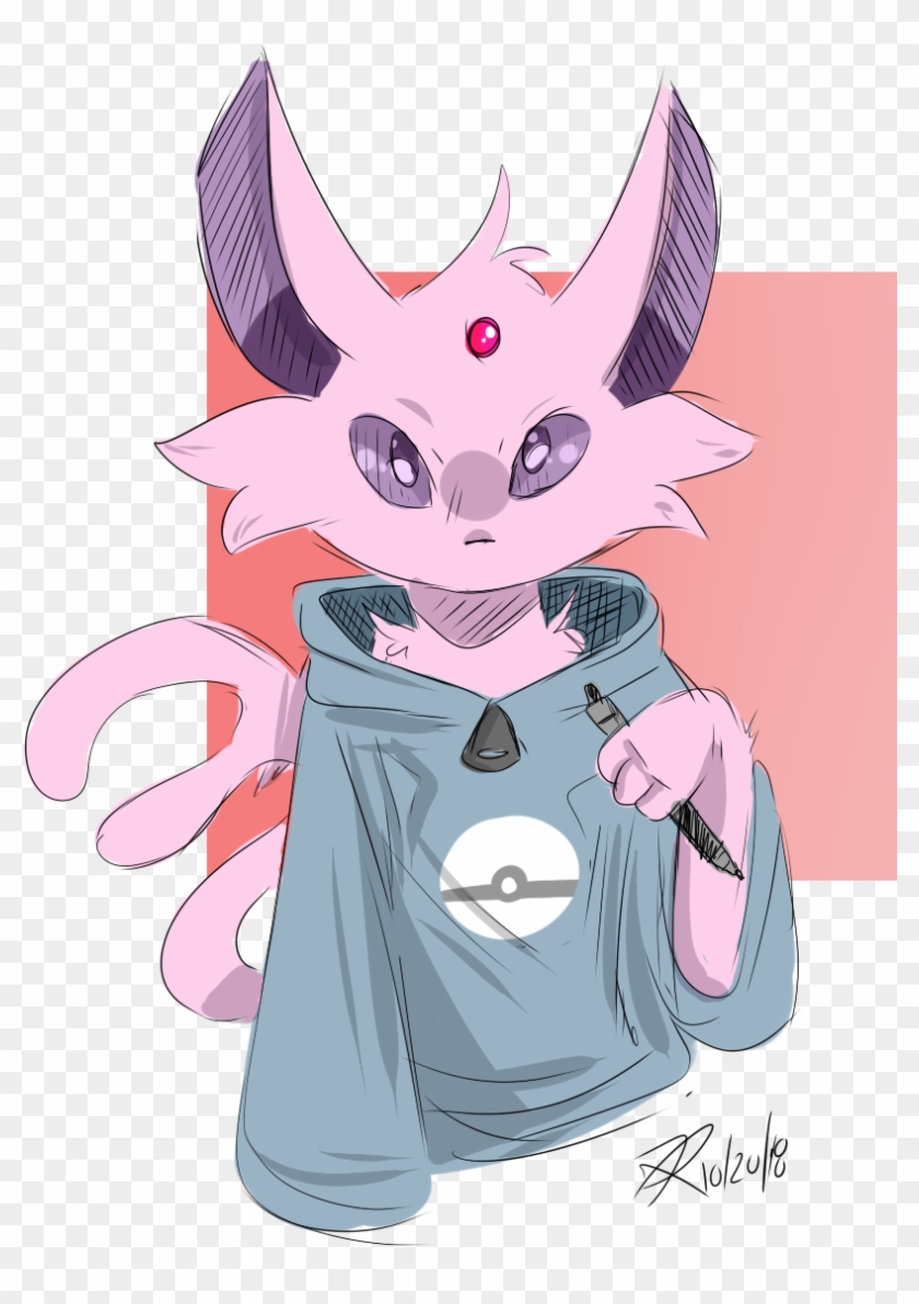 #fanart #espeon #pokemon This Is Kinda My Pokesona - Cartoon Clipart #71915