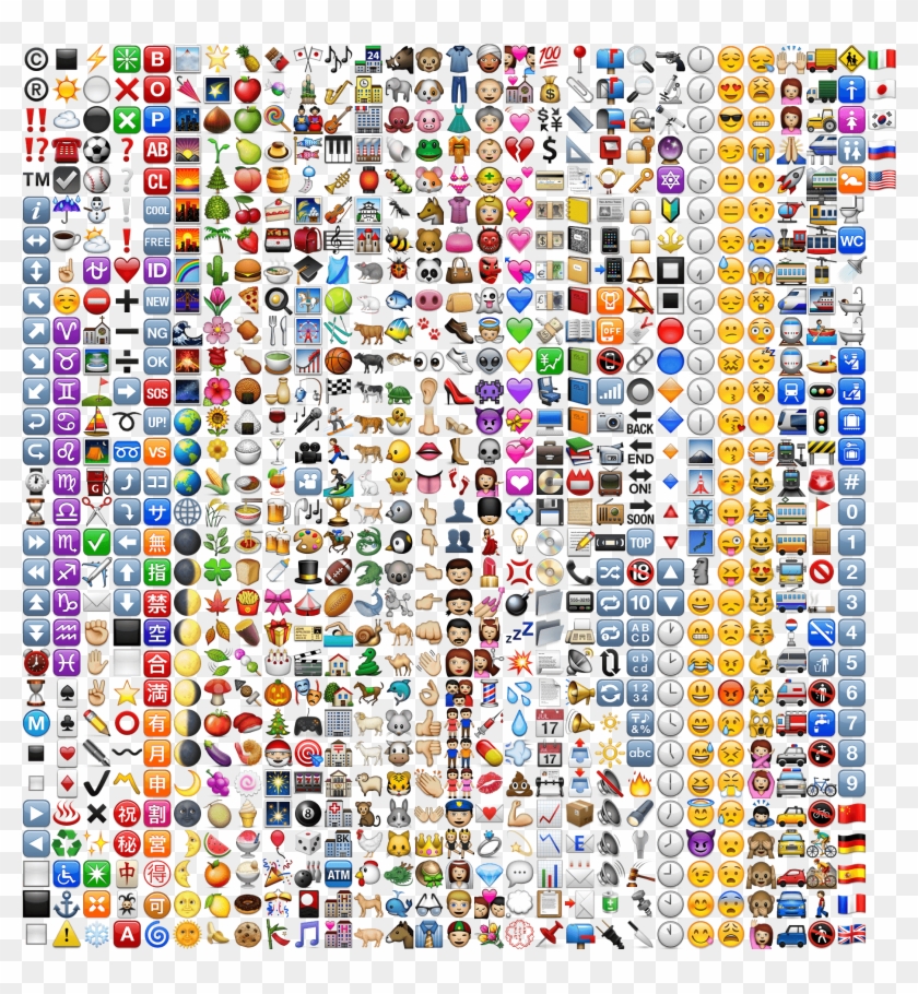Mad Emoji Iphone - All Apple Emojis Clipart #72232