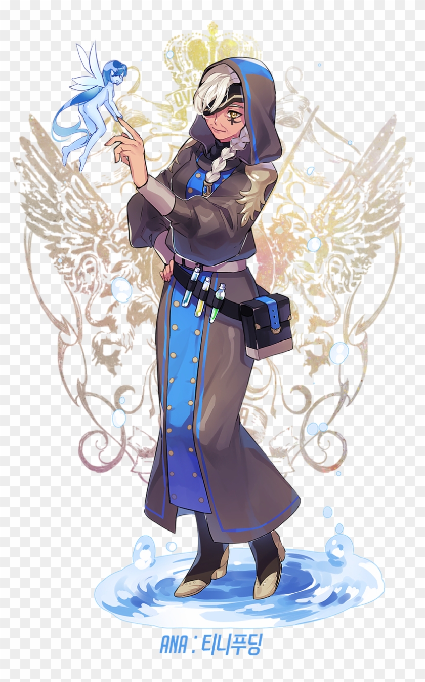 Ana Overwatch Video Game Art, Video Games, Character - Overwatch Characters Final Fantasy Clipart