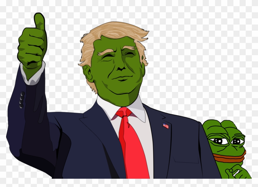 Mfw About The Election - Trump Pepe Thumbs Up Clipart #72495