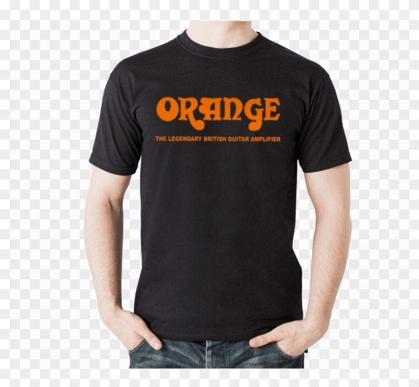 Suffice To Say, These T-shirts Are Always In Our Top - Black Shirt Orange Logo Clipart
