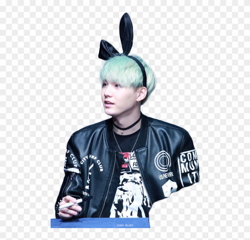 Suga Bts Bunny Ears , Png Download Clipart