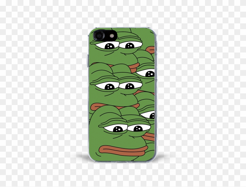 Iphone 7 Sad Pepe Pattern Case - Mobile Phone Case Clipart #72668