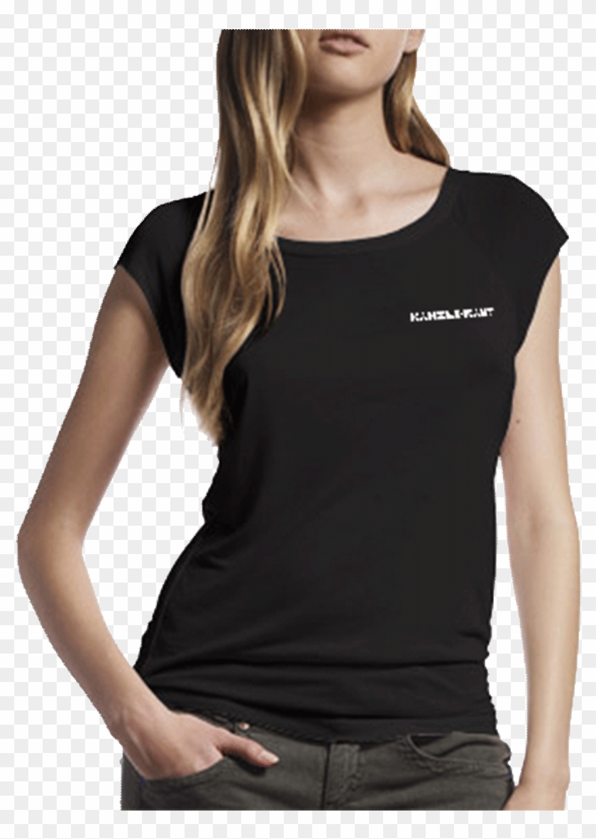 Kanzleramt Bamboo T-shirt Girl Black - T Shirt Clipart