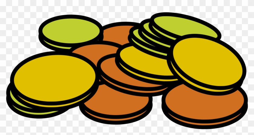 Coins Money Stack Cash Credit Currency Fin - Pennies Clipart - Png Download #73144