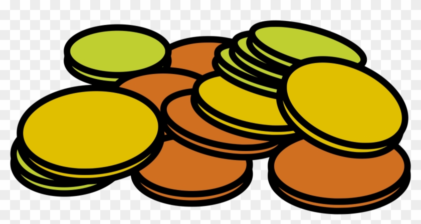 Coins Money Stack Cash Credit Currency Fin - Pennies Clipart - Png Download