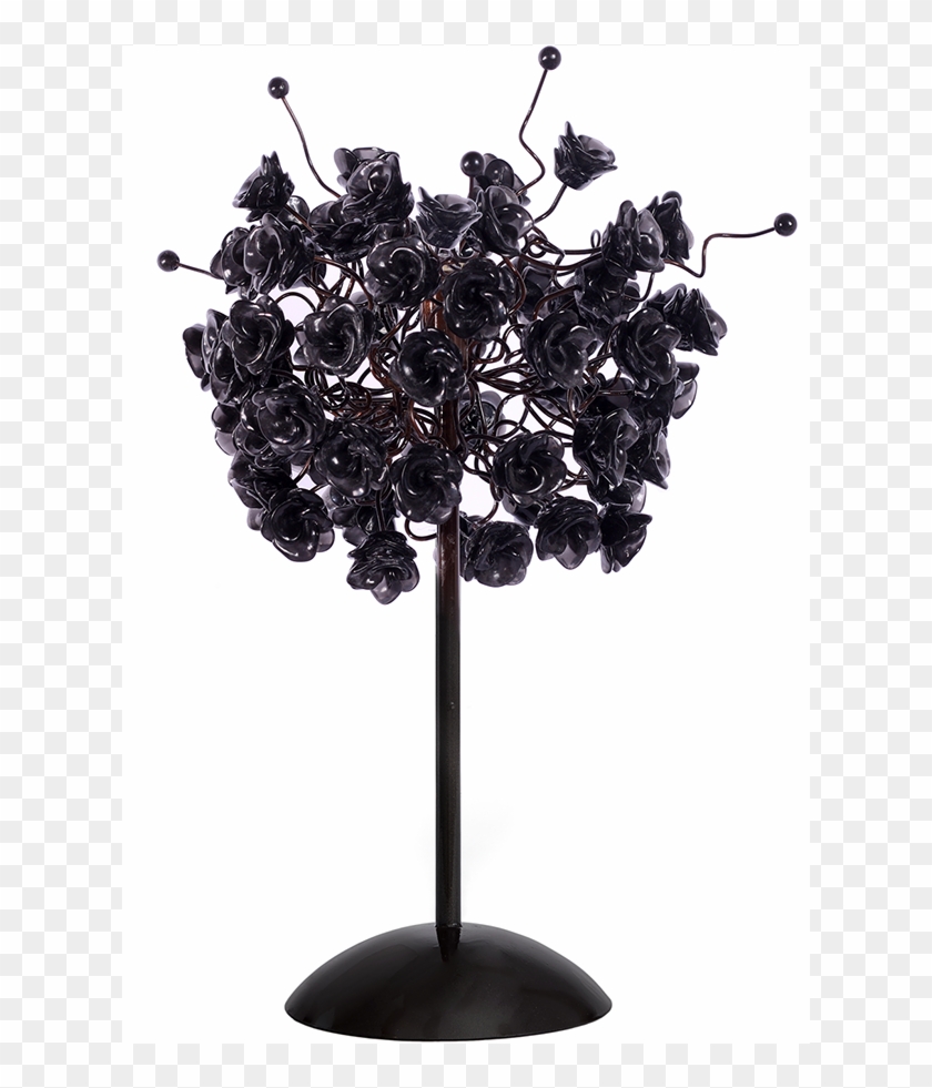 Black Rose Table Lamp - Works Of Dhanraj Bhagat Clipart